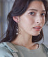 【安田美沙子さん着用】ウェーブパールピアス